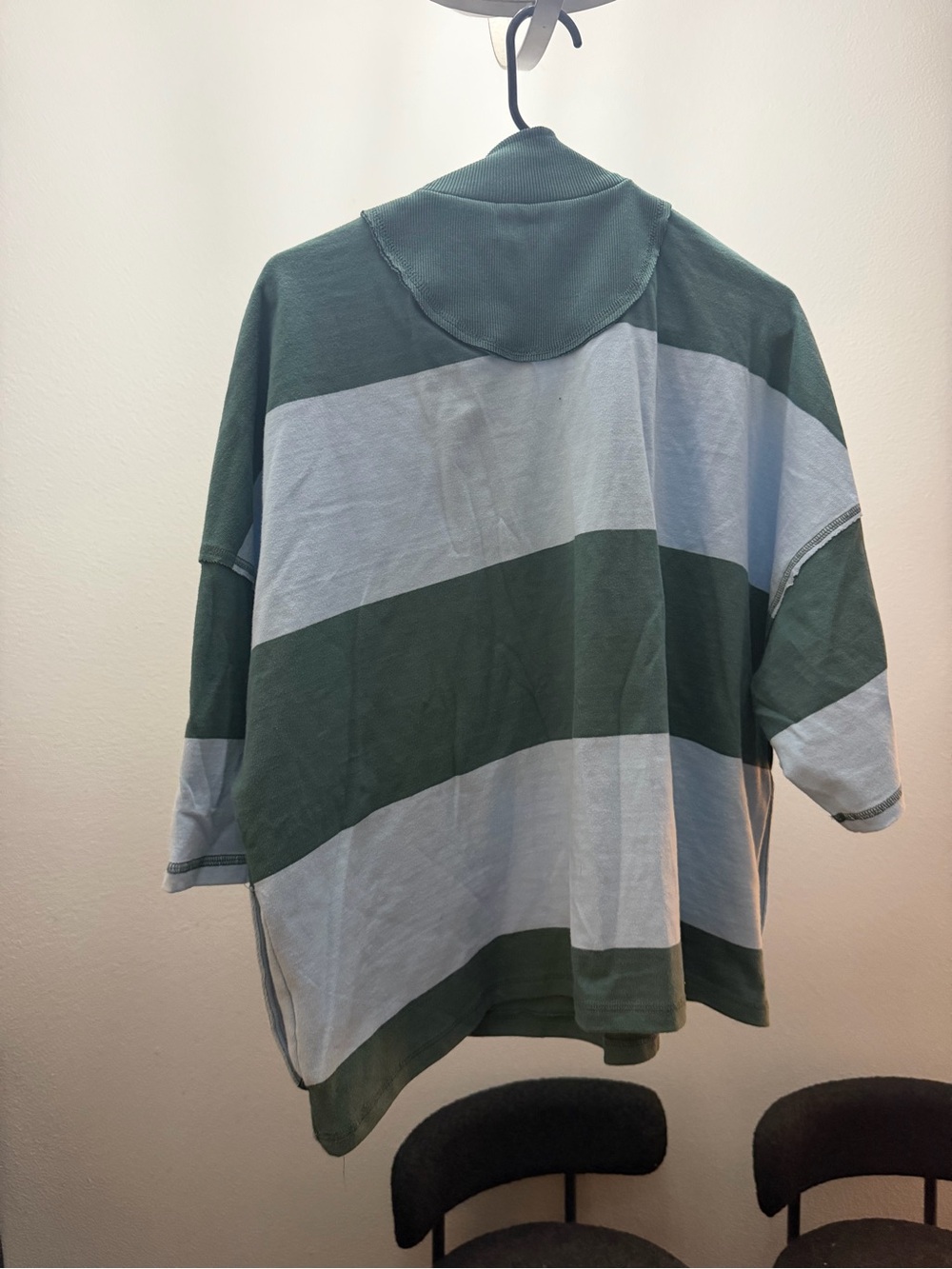 FP Movement by Free People Green and Light Blue Striped rugby shirt - Picture 5 of 6